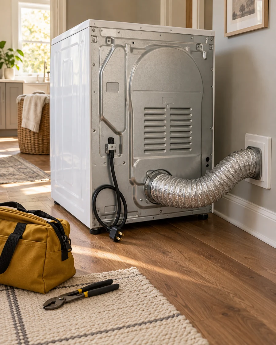 Dryer repair close up